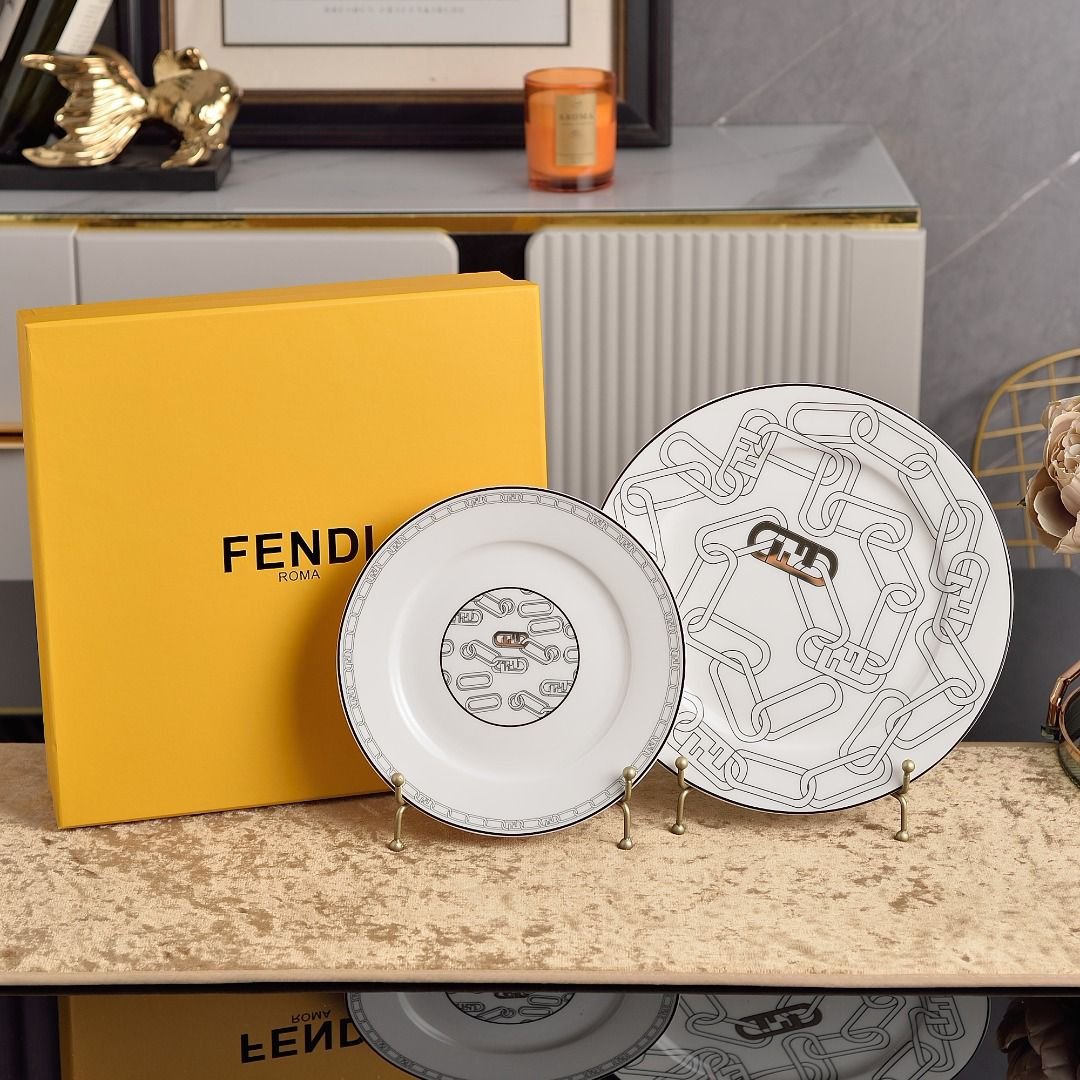 Fendi plates set of two